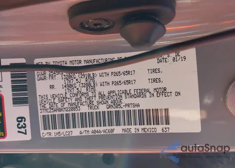 2019 Toyota Tacoma Trd Sport from USA, damaged, VIN 3TMCZ5AN8KM220853